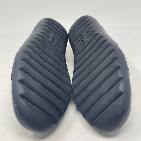 Clarks Medora Jem Shoes Womens 7.5 Blue Leather Slip On Comfort Casual Office - Picture 12 of 12